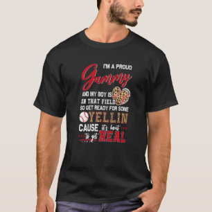 Proud Baseball Gammy Baseball Family Matching   T-Shirt