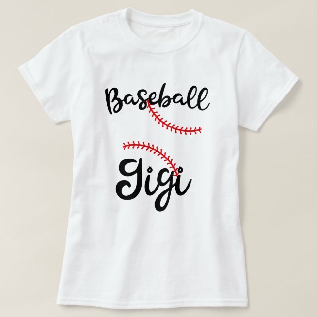 Proud Baseball Gigi Womens Grandma Game Day Gift T-Shirt (Design Front)
