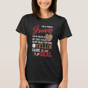 Proud Baseball Grammy Baseball Family Matching 2 T-Shirt