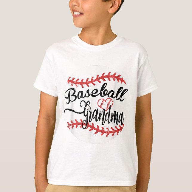 Proud Baseball Grandma T-Shirt (Front)