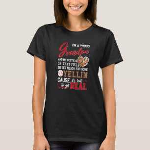 Proud Baseball Grandpa Baseball Family Matching T-Shirt