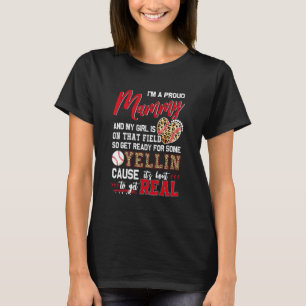 Proud Baseball Mammy Baseball Family Matching T-Shirt