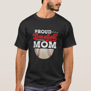 Proud Baseball Mom Mother's Day Ball Vintage Game T-Shirt