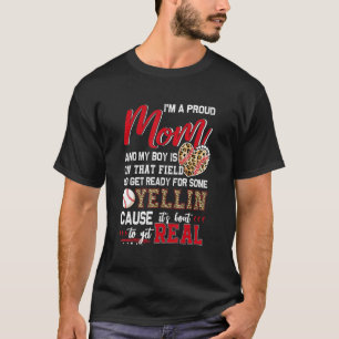 Proud Baseball Mum Baseball Family Matching T-Shirt