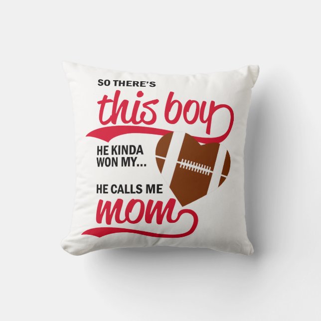 Proud Baseball Mum  Cushion (Front)