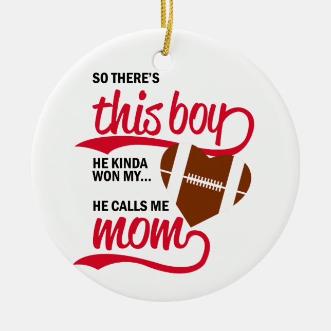 Proud Baseball Mum photo Ceramic Tree Decoration (Front)