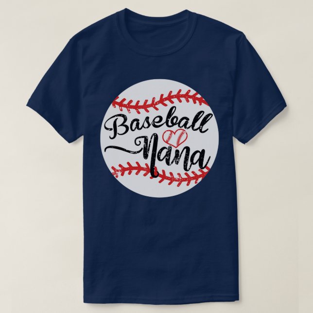 Proud Baseball Nana  T-Shirt (Design Front)