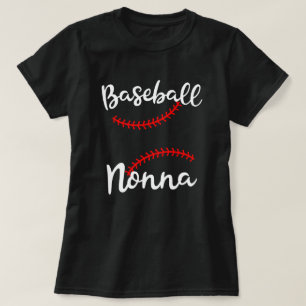 Proud Baseball Nonna Womens Grandma Game Day Gift T-Shirt