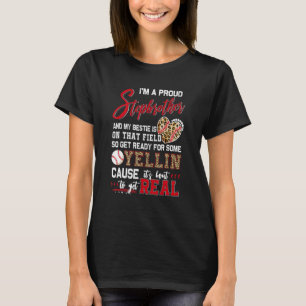 Proud Baseball Stepbrother Baseball Family Matchin T-Shirt