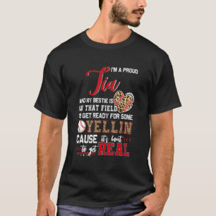 Proud Baseball Tia Baseball Family Matching T-Shirt