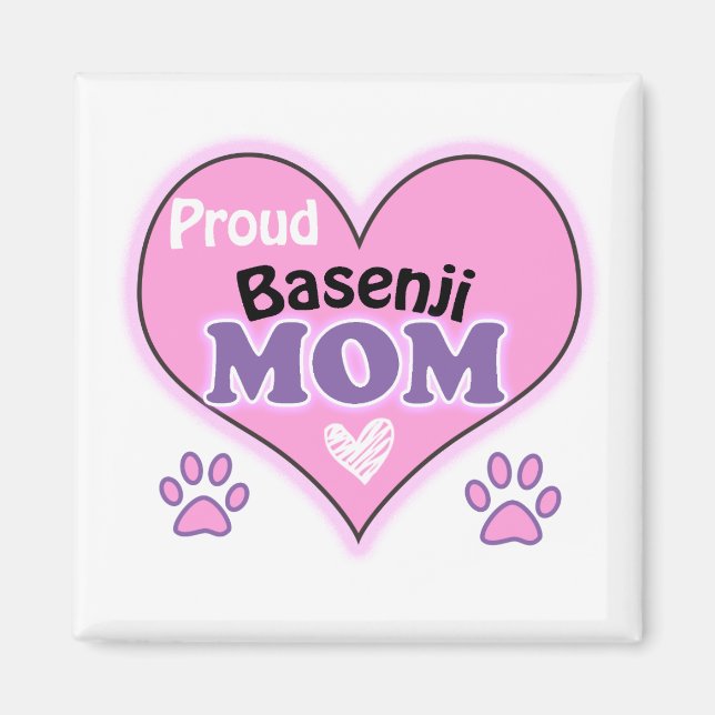 Proud Basenji mom Magnet (Front)