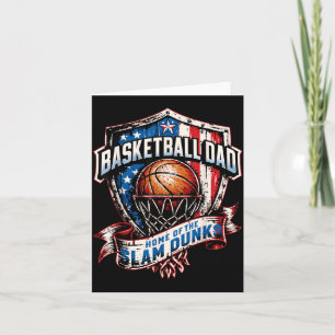 Proud Basketball Dad - Home of the Slam Dunks Card