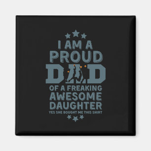 Proud Basketball Dad Shirt From Daughter Magnet