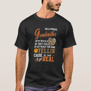 Proud Basketball Grandmother Basketball Family Mat T-Shirt