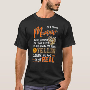 Proud Basketball Memaw Basketball Family Matching T-Shirt