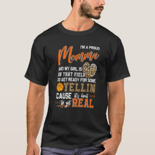 Proud Basketball Momma Basketball Family Matching T-Shirt