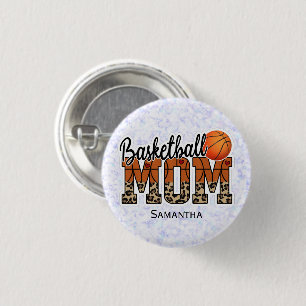 Proud Basketball Mum - Court-Side Champion 3 Cm Round Badge