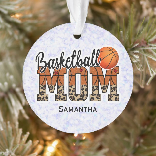 Proud Basketball Mum - Court-Side Champion Ornament (Tree)