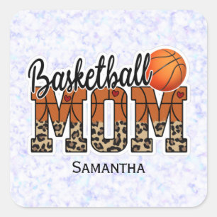 Proud Basketball Mum - Court-Side Champion Square Sticker