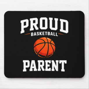 Proud basketball parent funny mum dad court game mouse mat