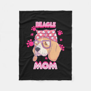Proud Beagle Dog Mum Fleece Blanket