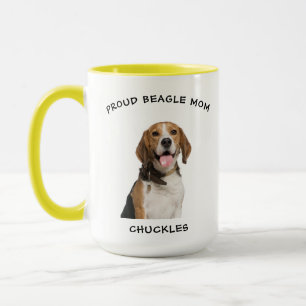 Proud Beagle Mum Personalised Pet Dog Photo Mug
