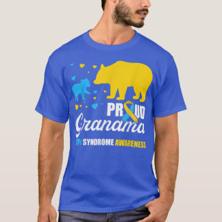Proud Bear Grandma Down Syndrome Awareness  T21 Tr T-Shirt