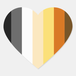 Proud Bear Heart Sticker