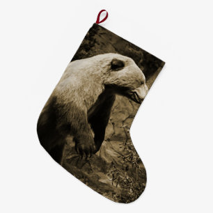Proud Bear Large Christmas Stocking