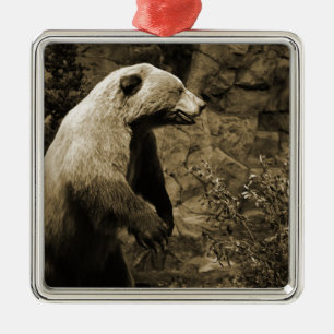 Proud Bear Metal Tree Decoration