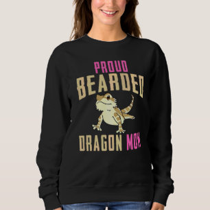 Proud Bearded Dragon Mom Reptile Lizard Gecko Wome Sweatshirt