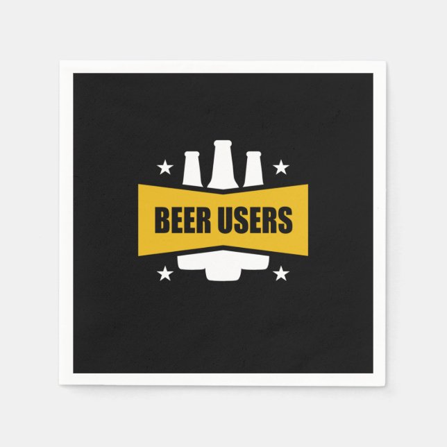 Proud Beer Users Napkin (Front)