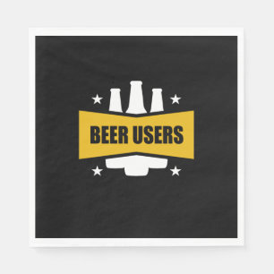 Proud Beer Users Napkin