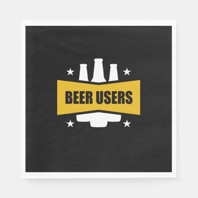 Proud Beer Users Napkin (Front)
