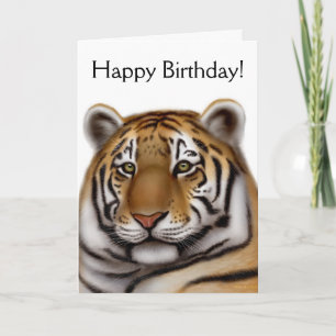 Proud Bengal Tiger Birthday Card