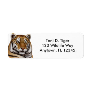 Proud Bengal Tiger Label