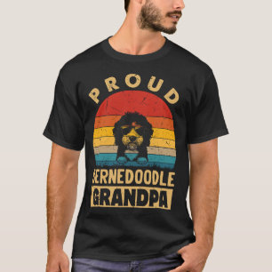 Proud Bernedoodle Grandpa Dog Gifts Funny Dog T-Shirt