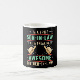 Proud Best Son In Law Freaking Son Gift Idea Coffee Mug