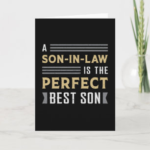 Proud Best Son In Law Son Awesome Gift Idea Card