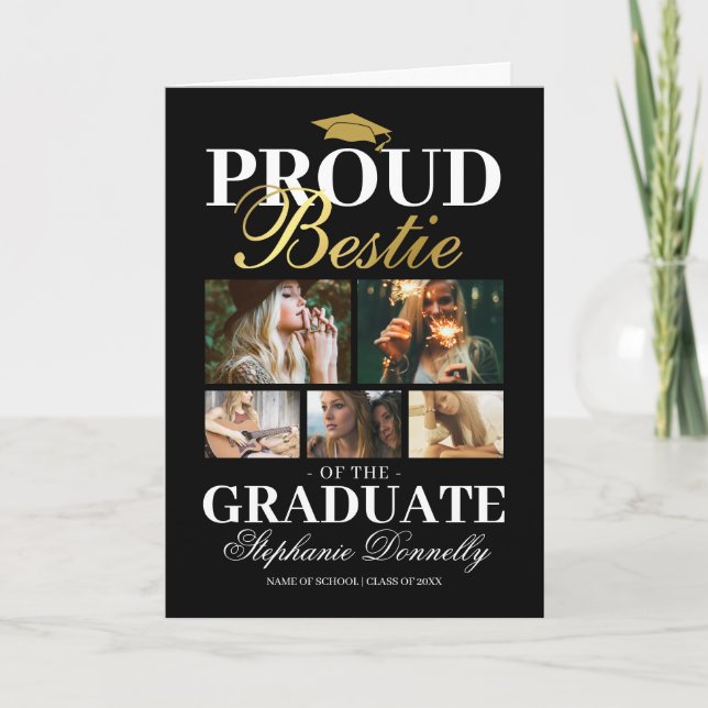 Proud Bestie of the Graduate Card (Front)
