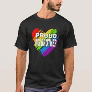 Proud Big Brother Lgbt Rainbow Gay Pride  Father's T-Shirt