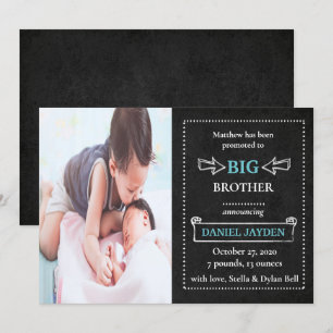 Proud Big Brother Promoted Birth Announcement