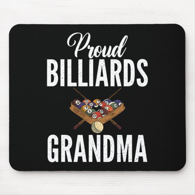 Proud Billiards Grandma Pool Billiards Grandma  Mouse Mat (Front)