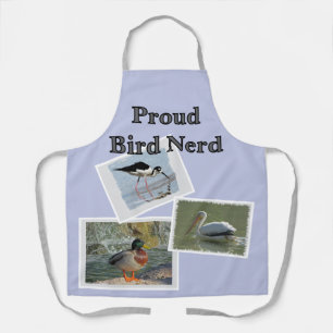 Proud Bird Nerd Apron Bird Photo Scrapbook Style