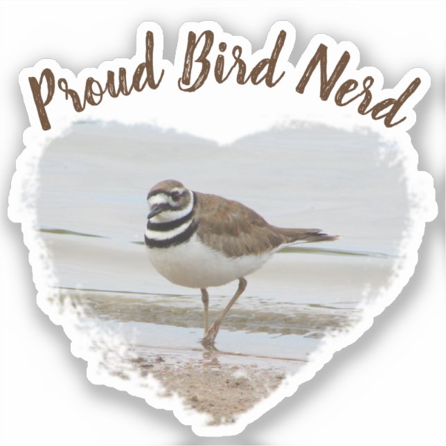 Proud Bird Nerd Coastal Sandpiper Hobby Birder (Front)