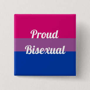 Proud Bisexual Bisexual Pride 15 Cm Square Badge