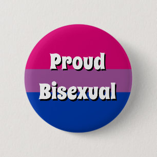 Proud Bisexual Flag Button