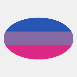 Proud Bisexual Oval Sticker