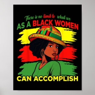 Proud Black African American Ladies Black History Poster