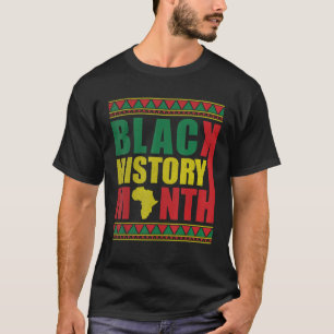 Proud Black African American Melanin Pride Black H T-Shirt